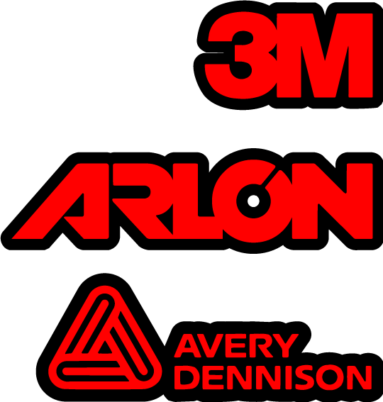 Premium vinyl brands: 3M, Arlon and Avery Dennison