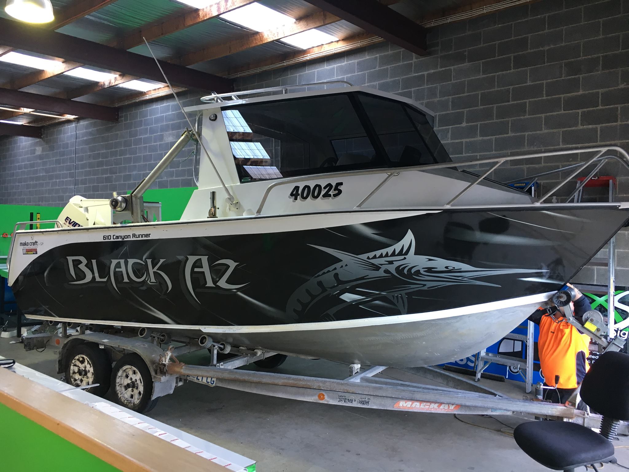 Custom boat graphics